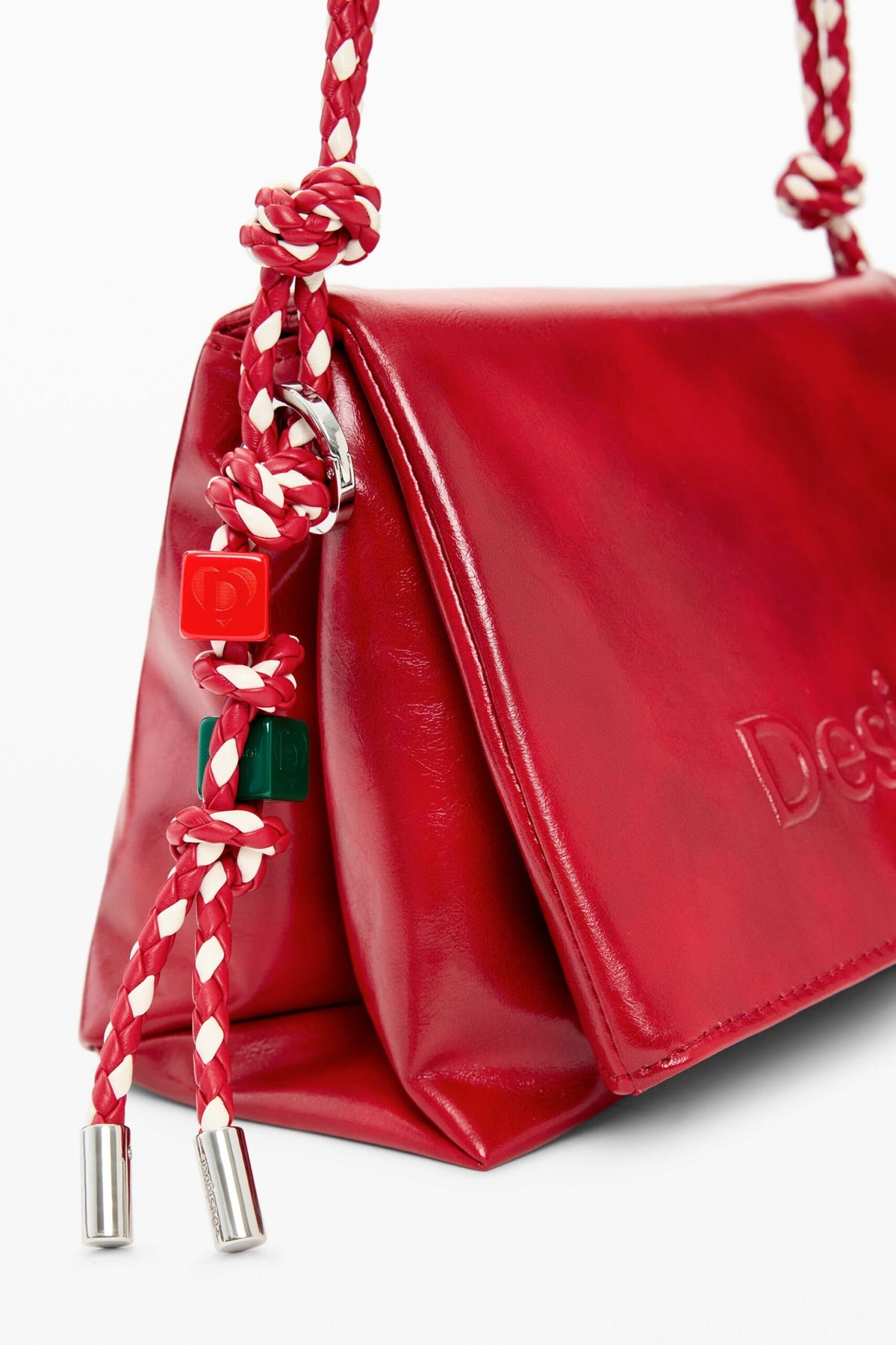 Desigual Medium bag with flap, leather-effect