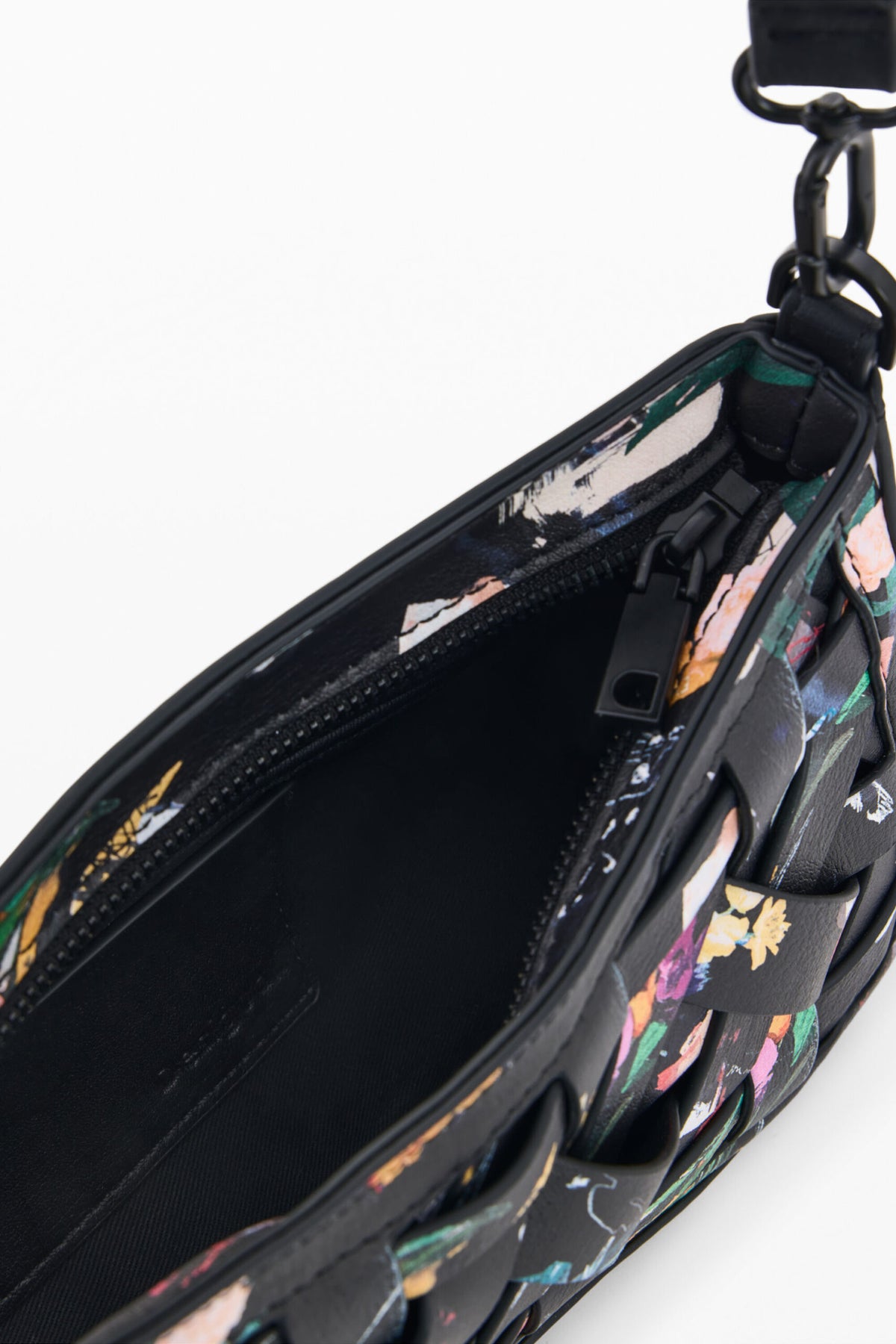 Desigual Small braided rectangular bag with interchangeable straps