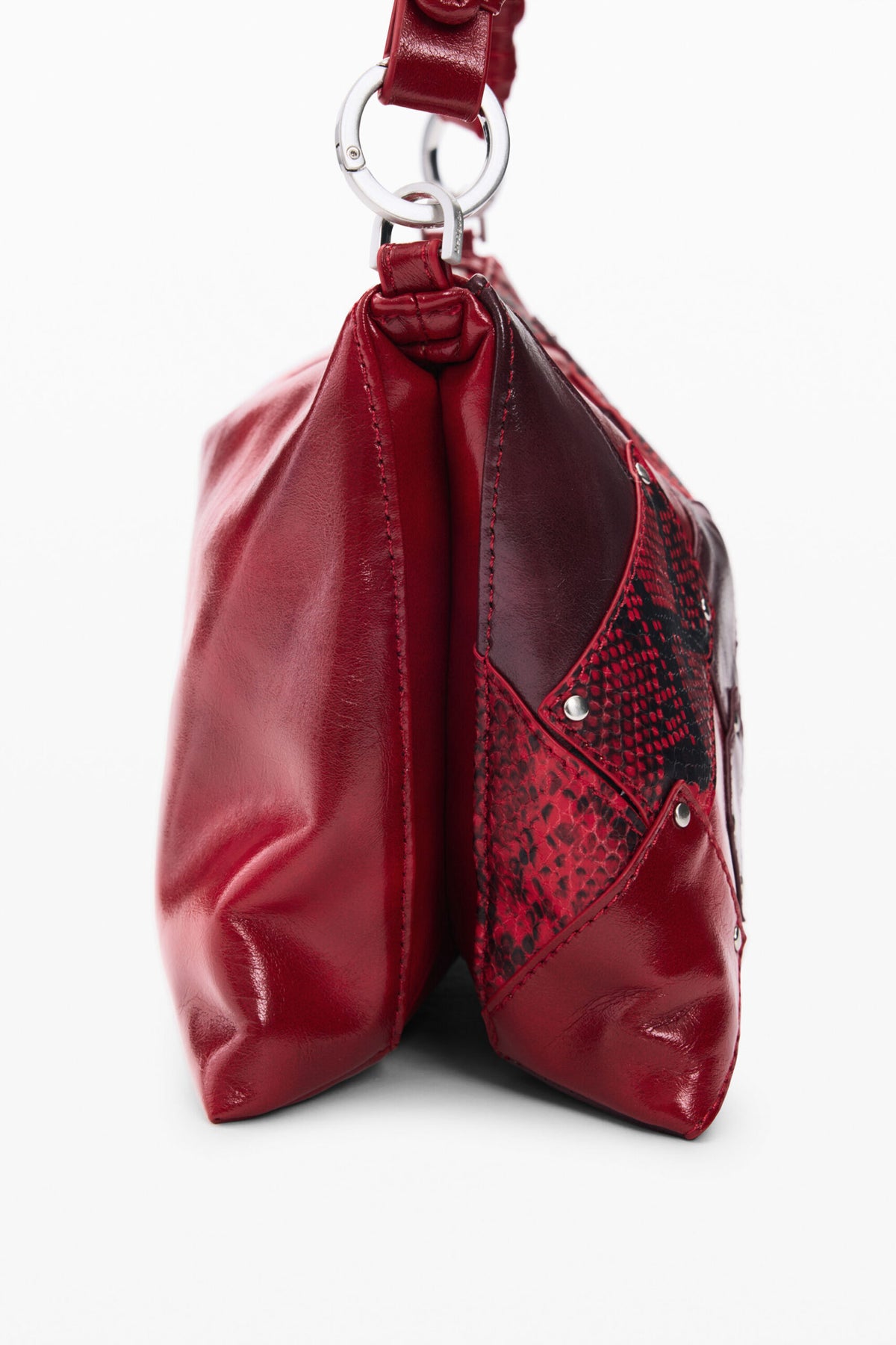 Desigual Medium bag with patchwork-style patch print