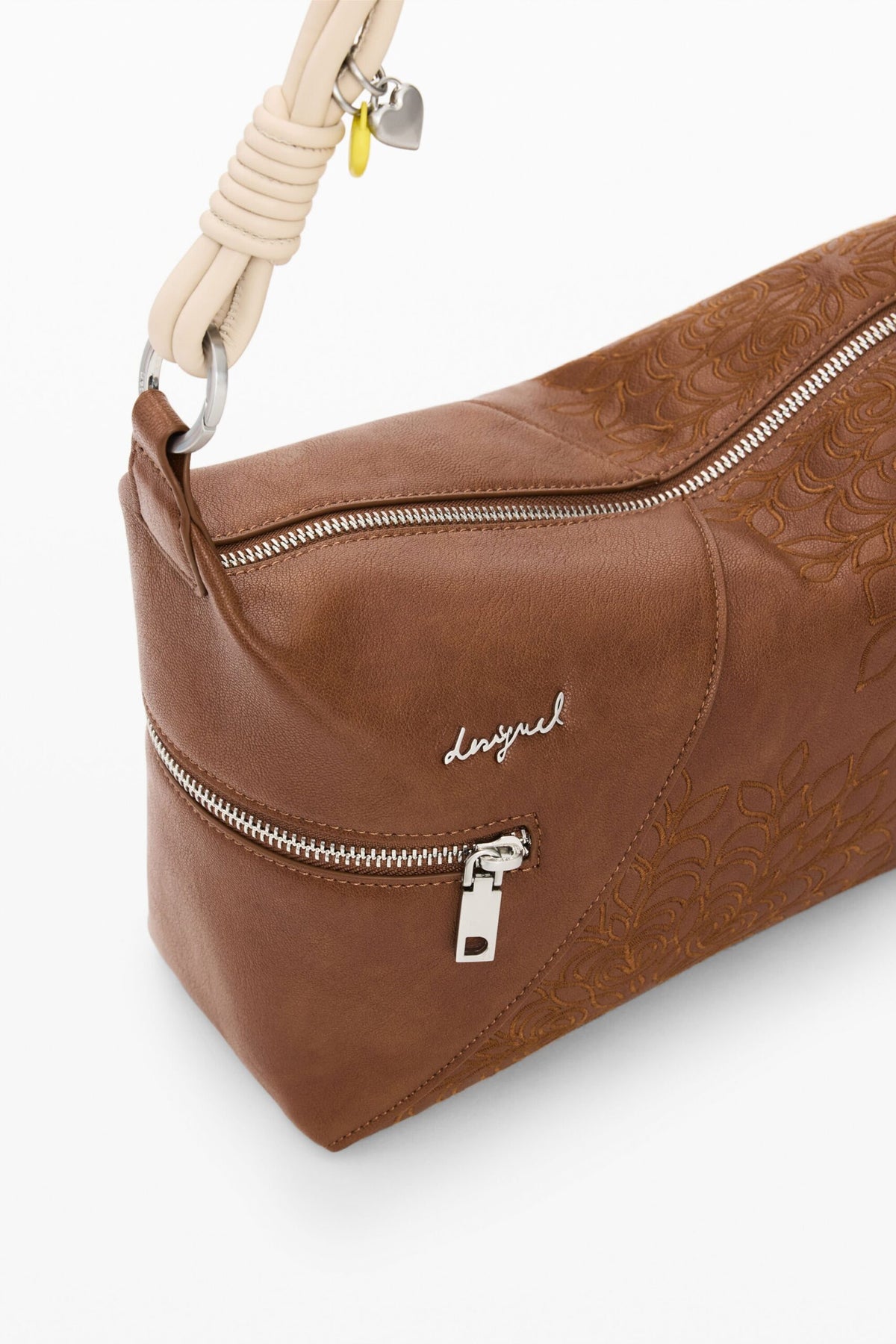 Desigual Medium bag with embroidered details