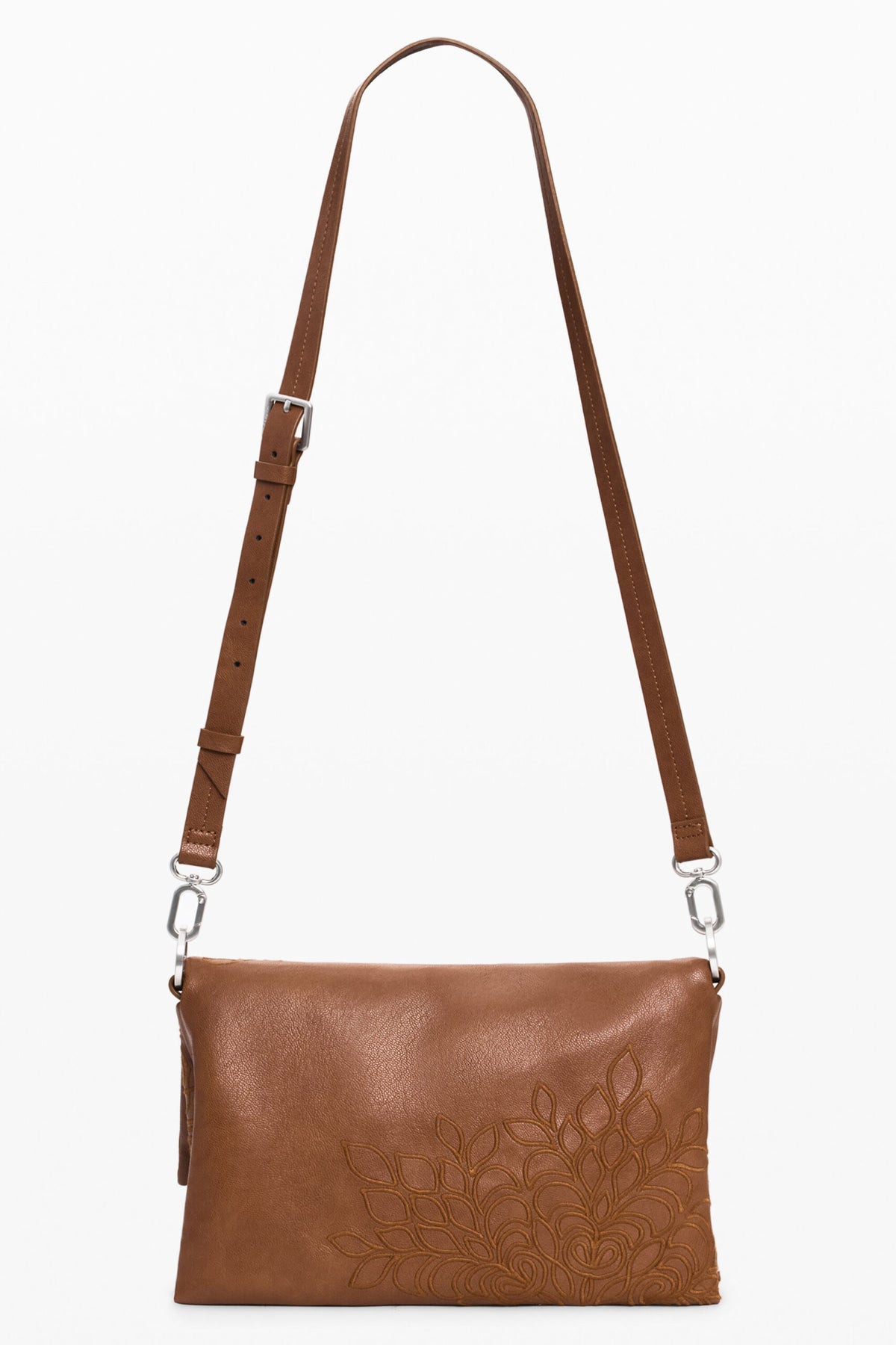 Desigual Medium bag with flap leather-effect