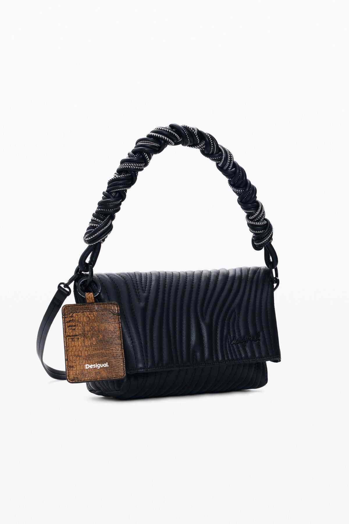 Desigual Small bag with flap made of textured fabric