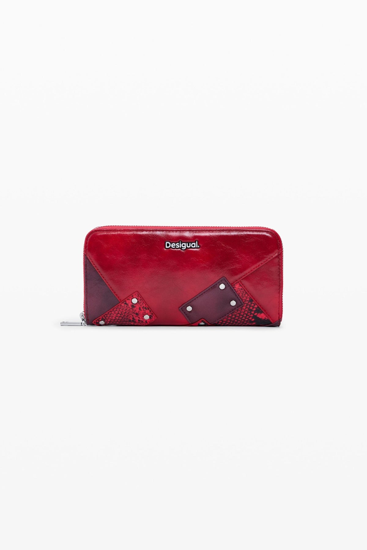 Desigual Large purse with patch-style patchwork print