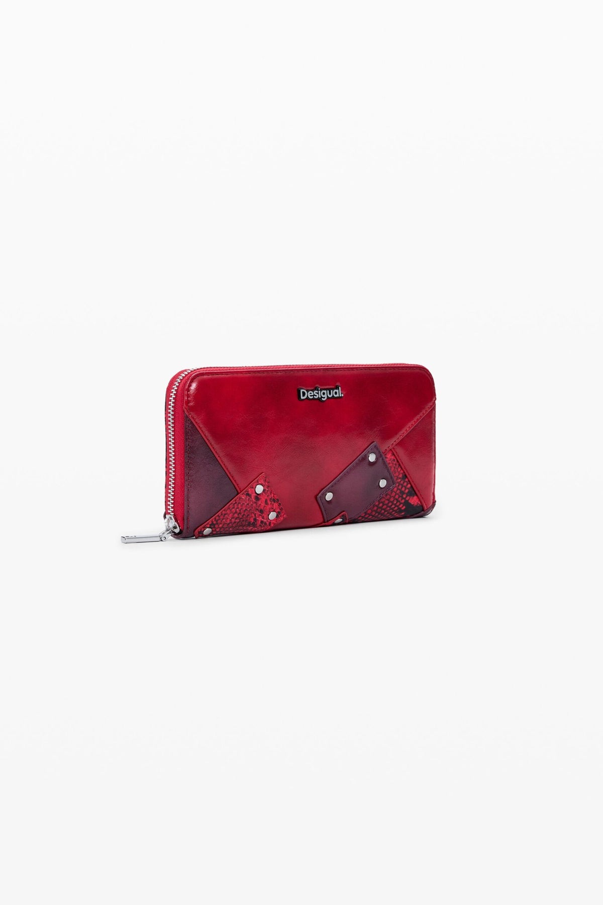 Desigual Large purse with patch-style patchwork print