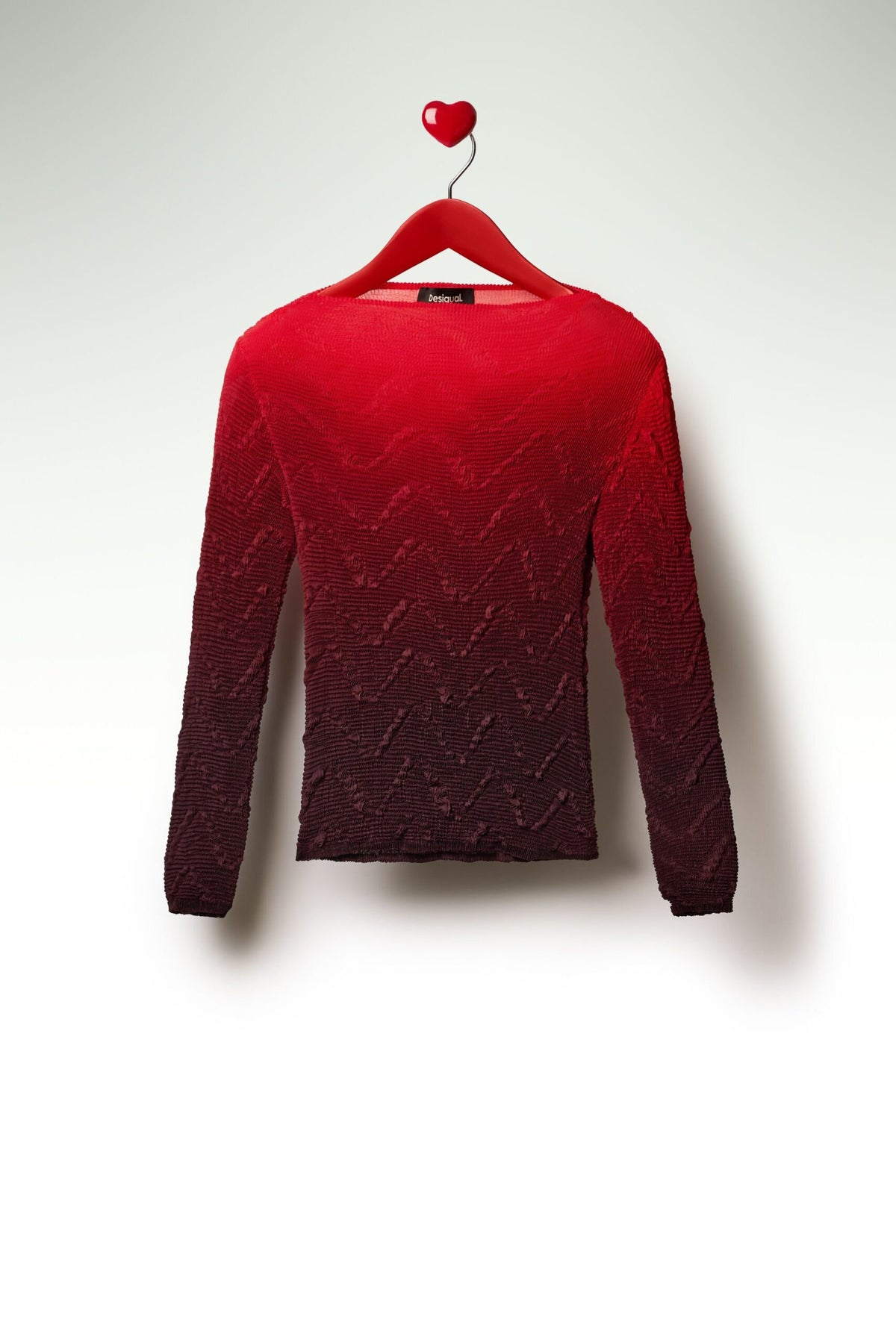 Desigual Long-sleeved blouse regular fit round neck