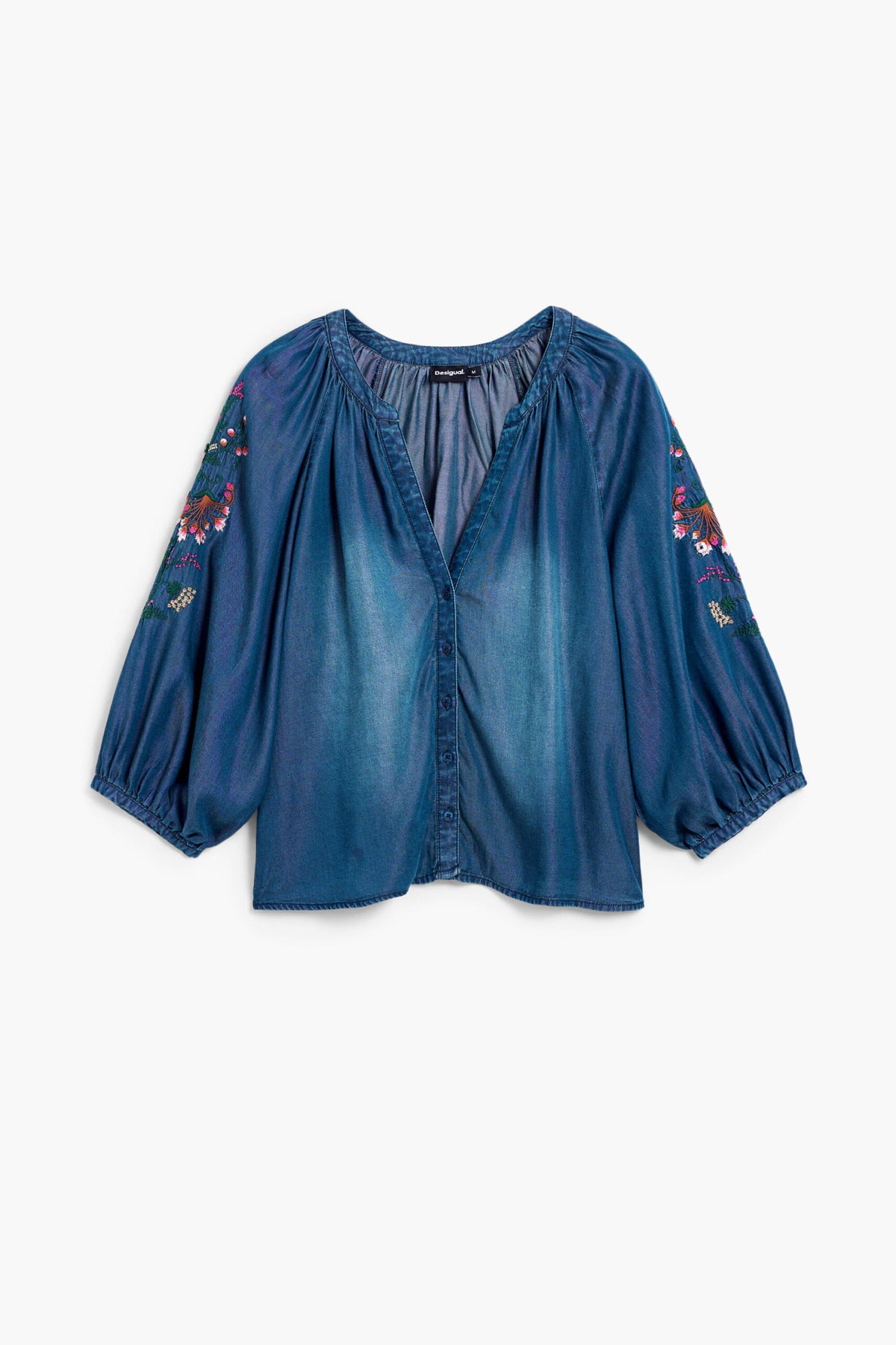 Desigual 3/4-length blouse with puffed effect .