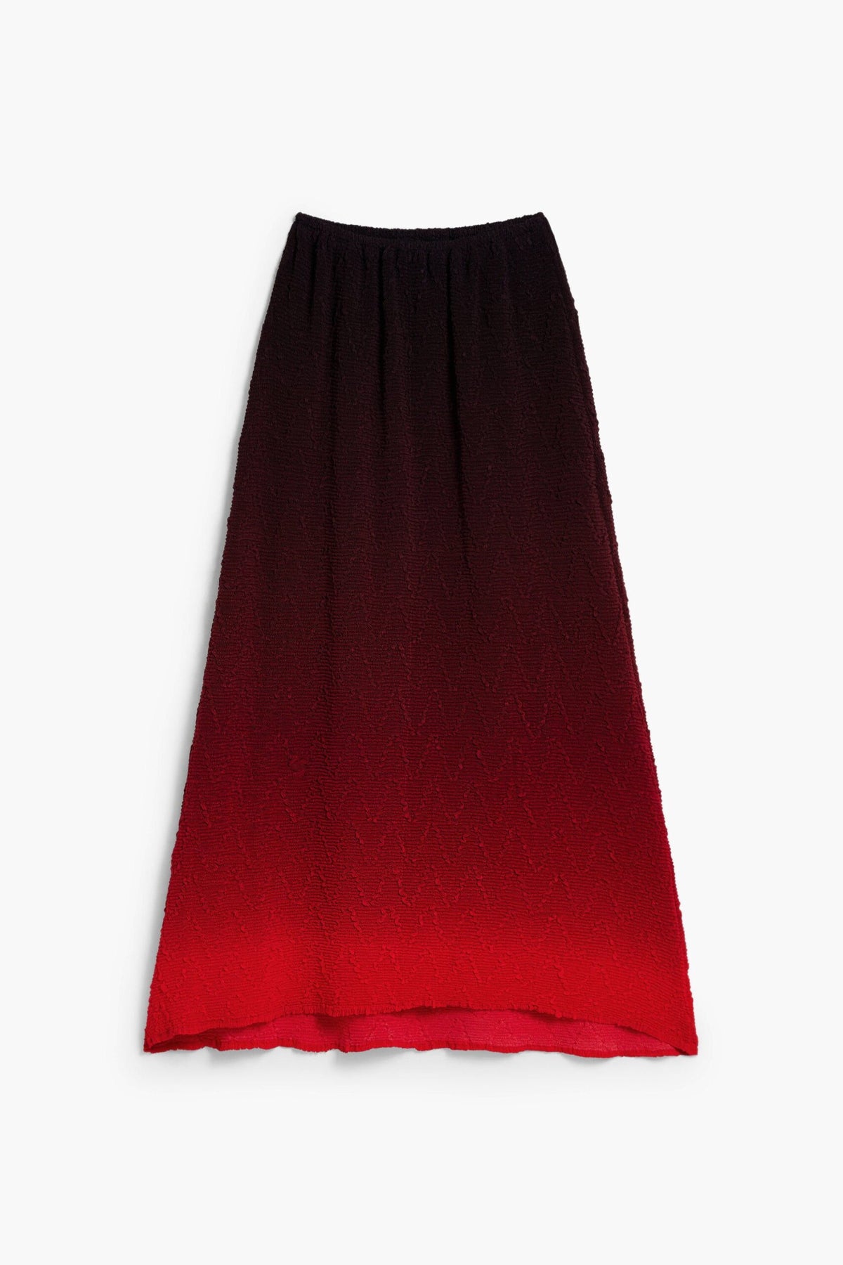 Desigual midi-cut skirt with elastic waistband textured print