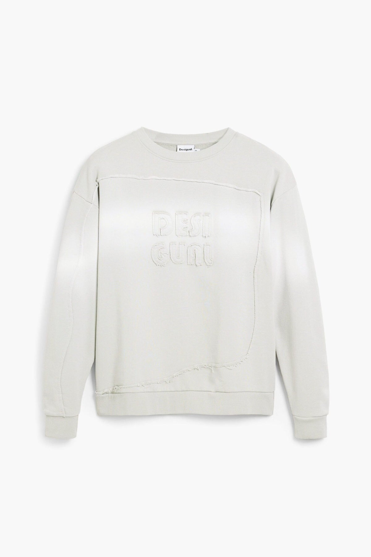 Desigual 100% cotton knit sweatshirt with crew neck and long sleeves.
