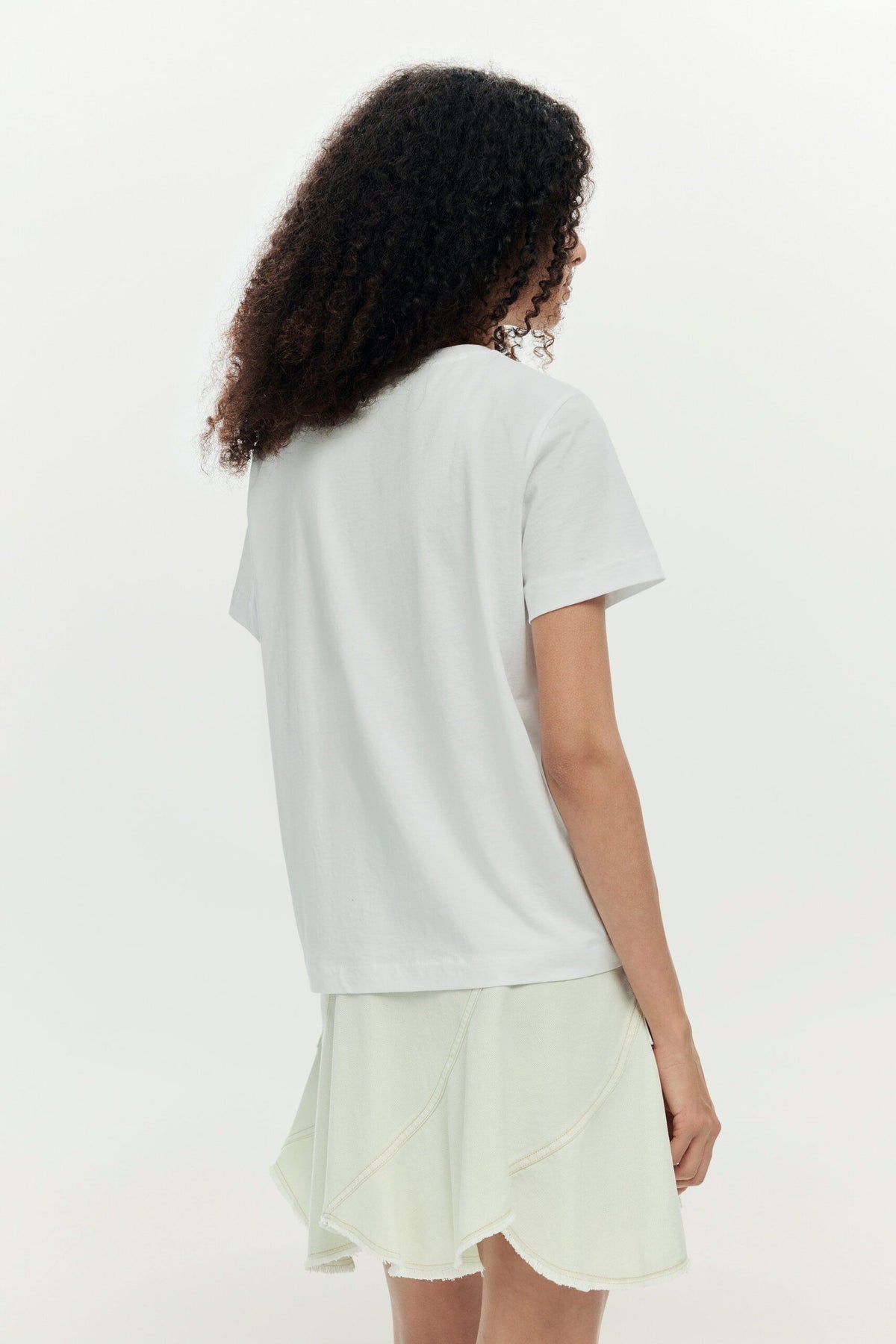 Desigual Solid T-shirt with a design made up of a set of Desigual