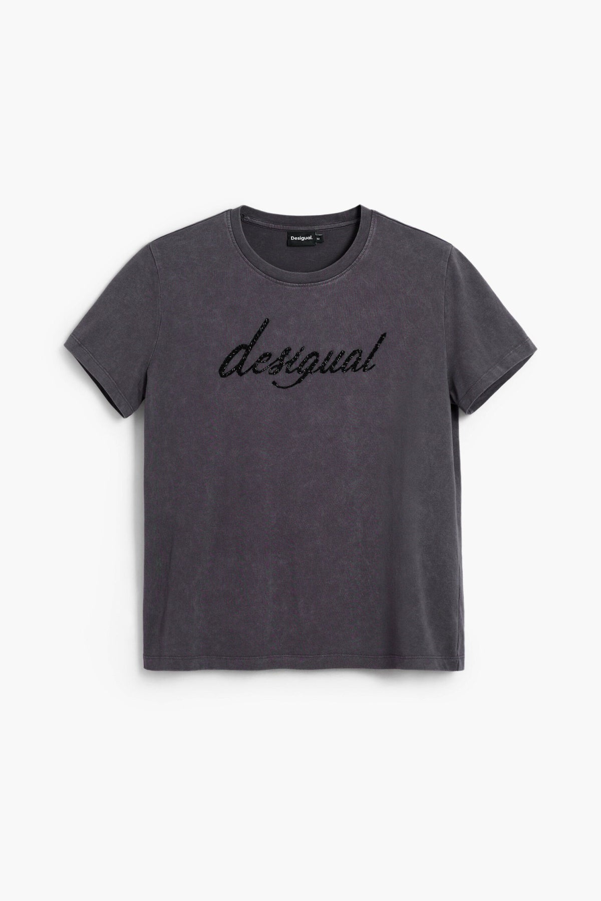 Desigual Regular-fit T-shirt with embroidered logo with appliqués on the front