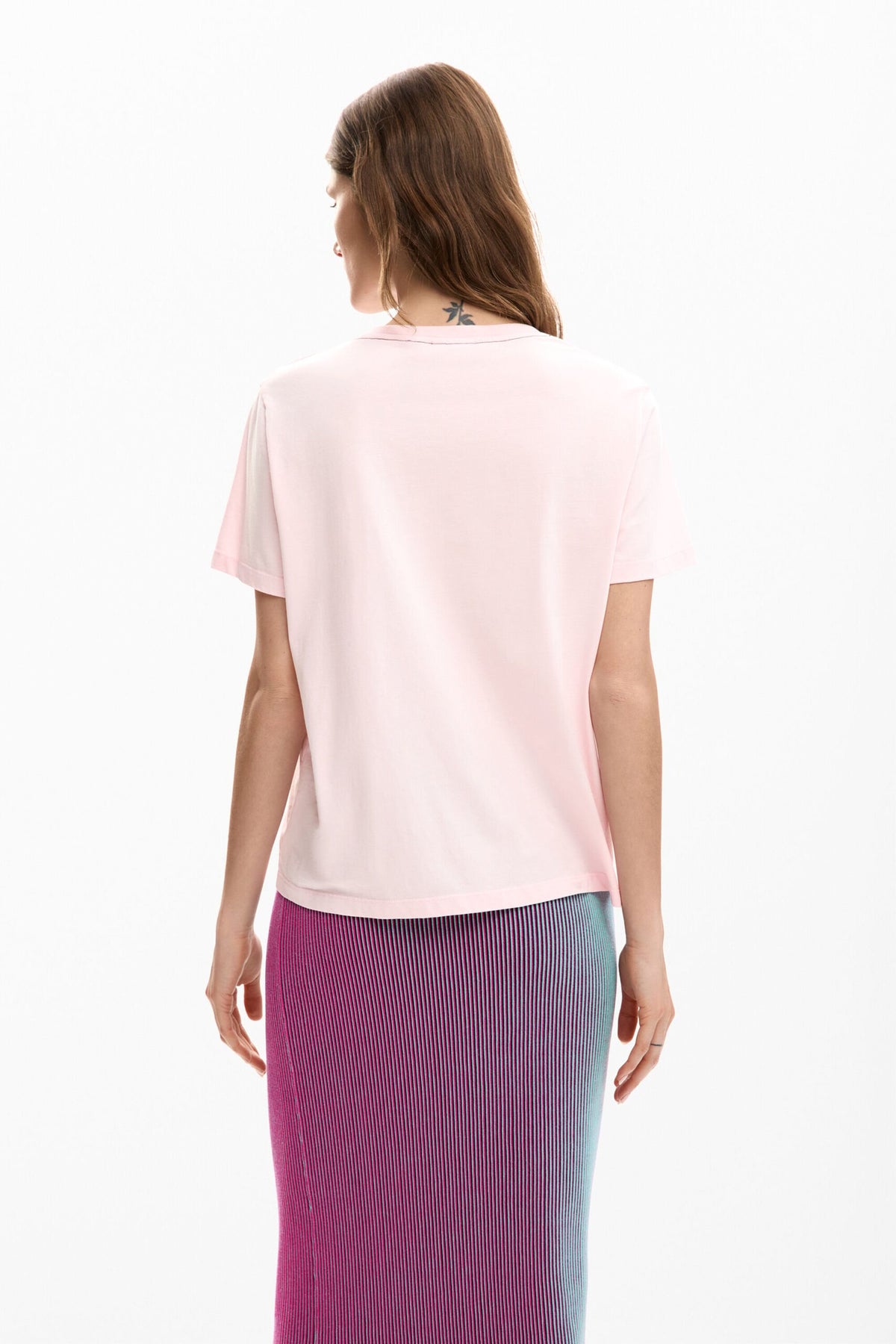 Desigual Regular-fit T-shirt with embroidered logo with appliqués on the front