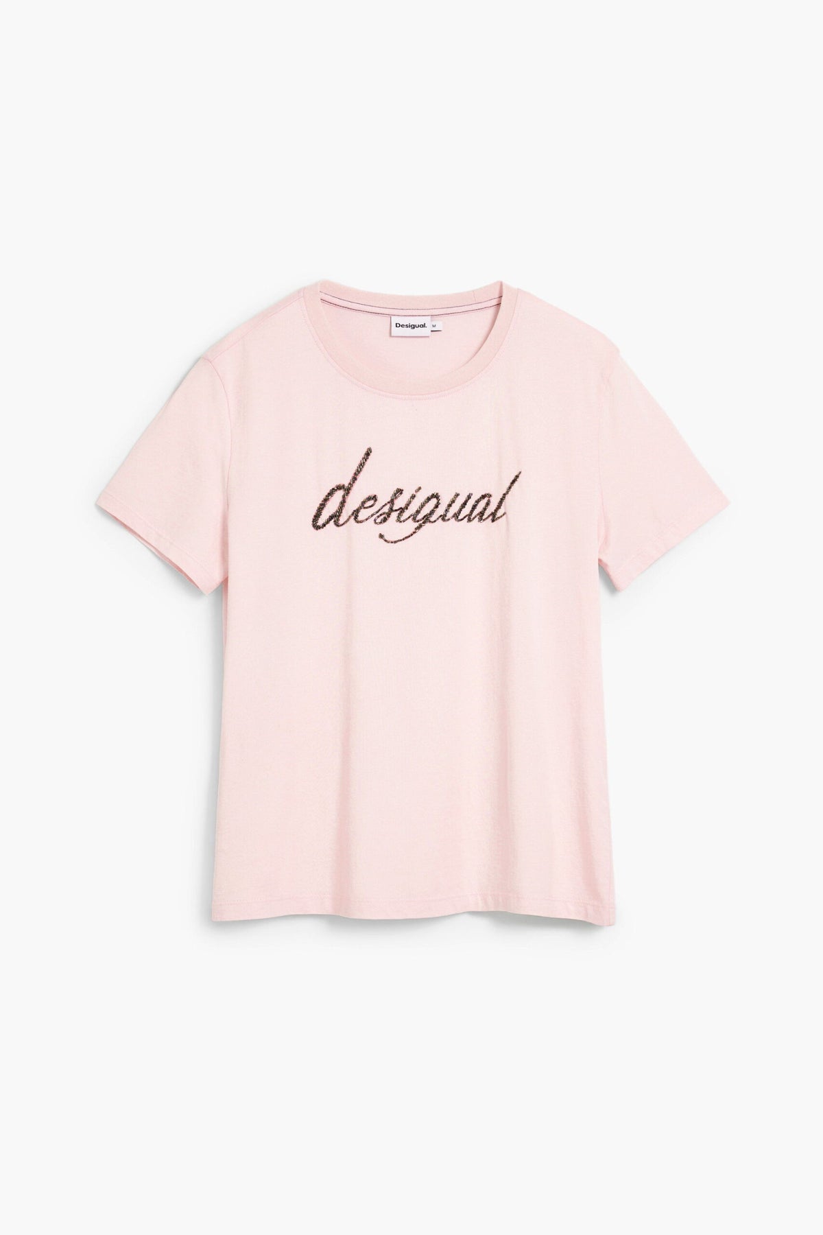 Desigual Regular-fit T-shirt with embroidered logo with appliqués on the front