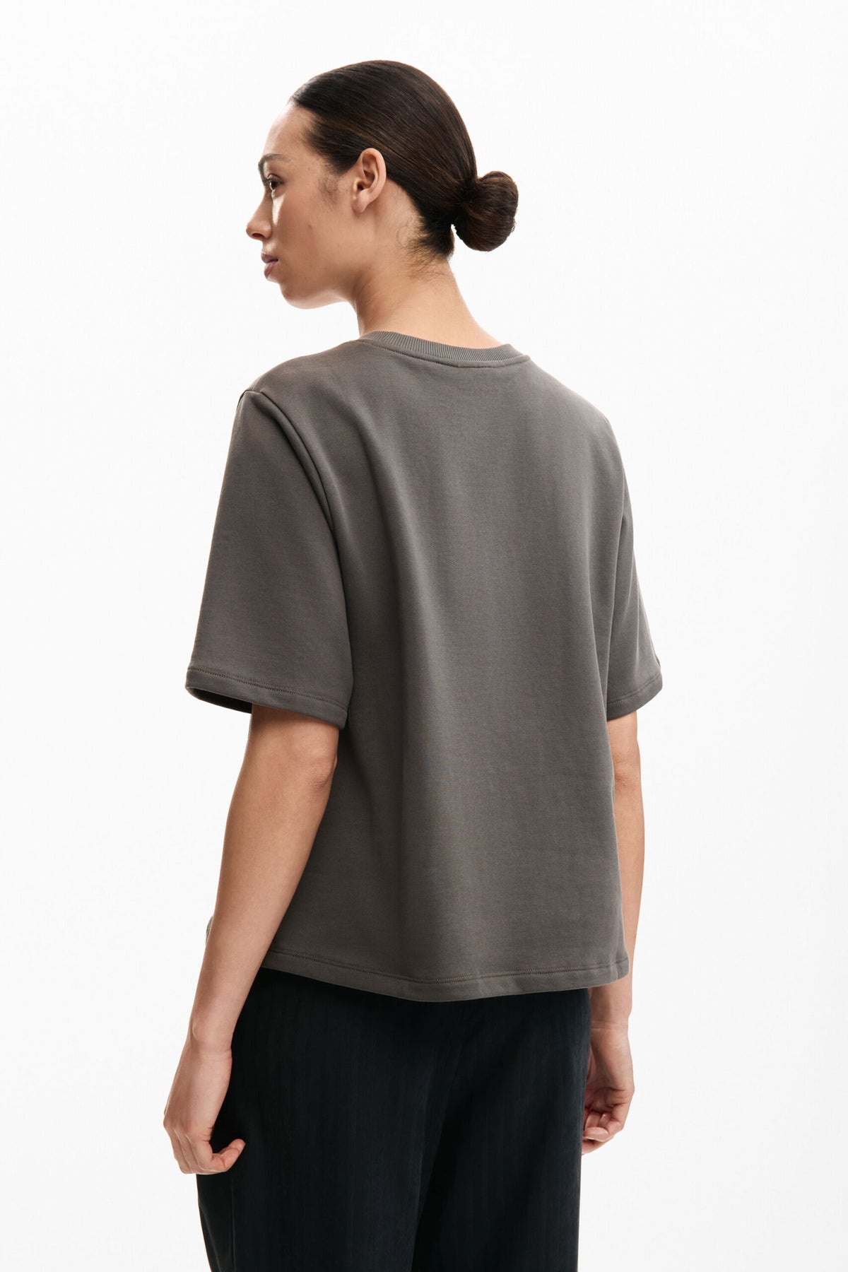 Desigual Regular-fit  Short-sleeved T-shirt with the word "Desigual" in relief in matching With cotton fabric