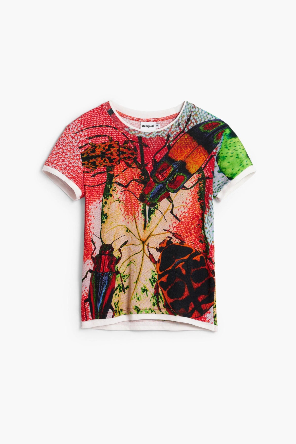 Desigual Short-sleeved T-shirt made from recycled cotton and printed