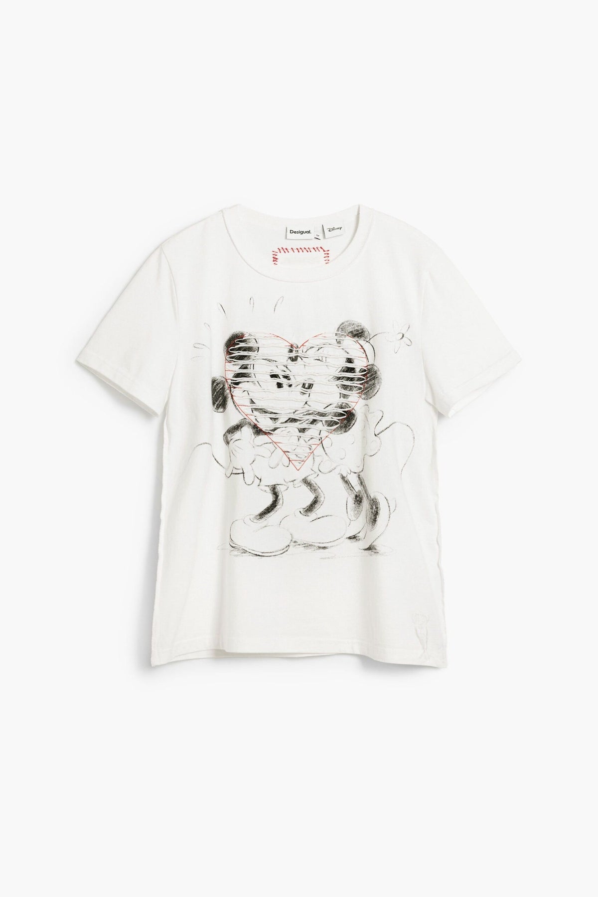 Desigual Regular-fit T-shirt made of cotton, with Mickey and Minnie Mouse™ print.