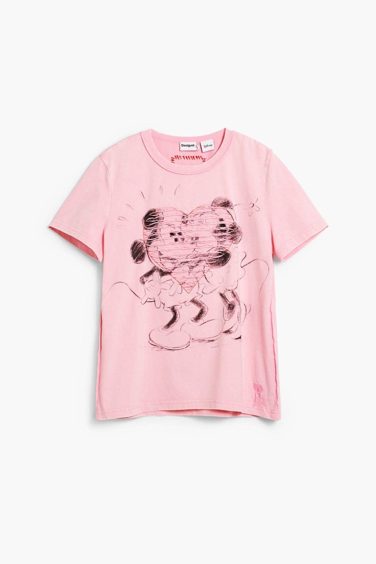 Desigual Regular-fit T-shirt made of cotton, with Mickey and Minnie Mouse™ print.