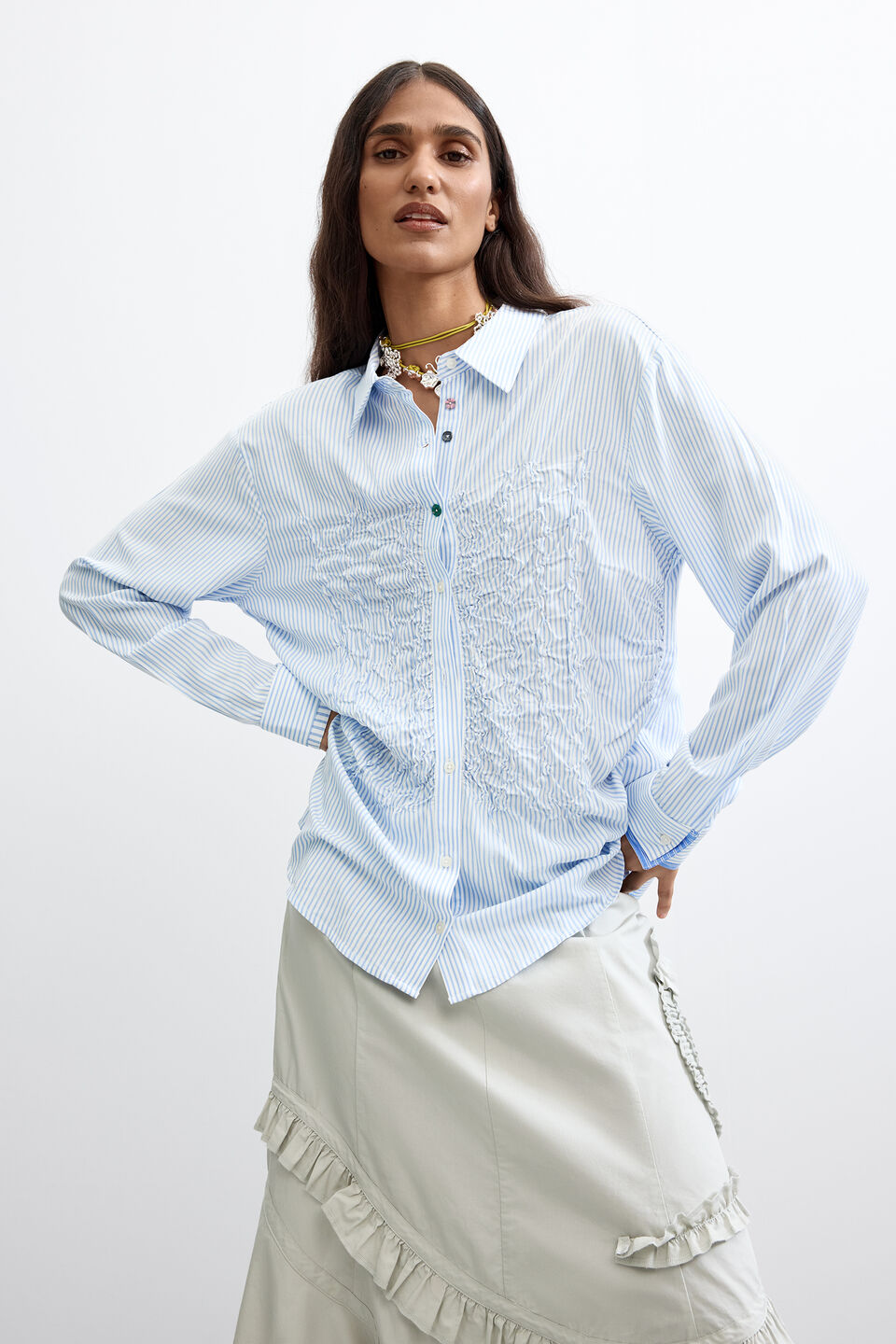 Long striped shirt
