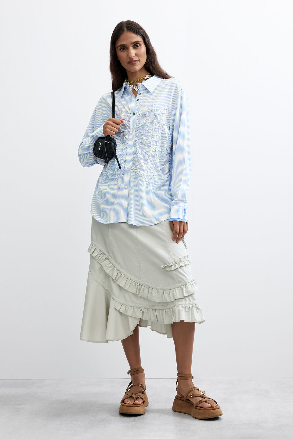 Long striped shirt