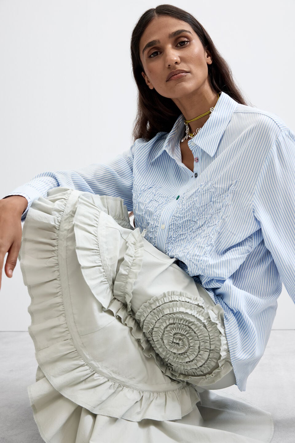 Long striped shirt