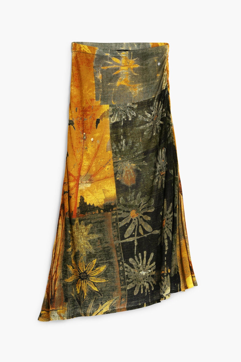 Long printed skirt
