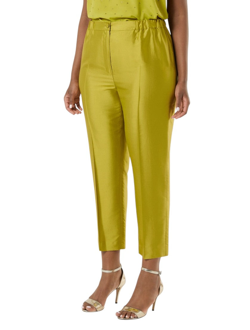 Marina Rinaldi Silk shantung trousers
