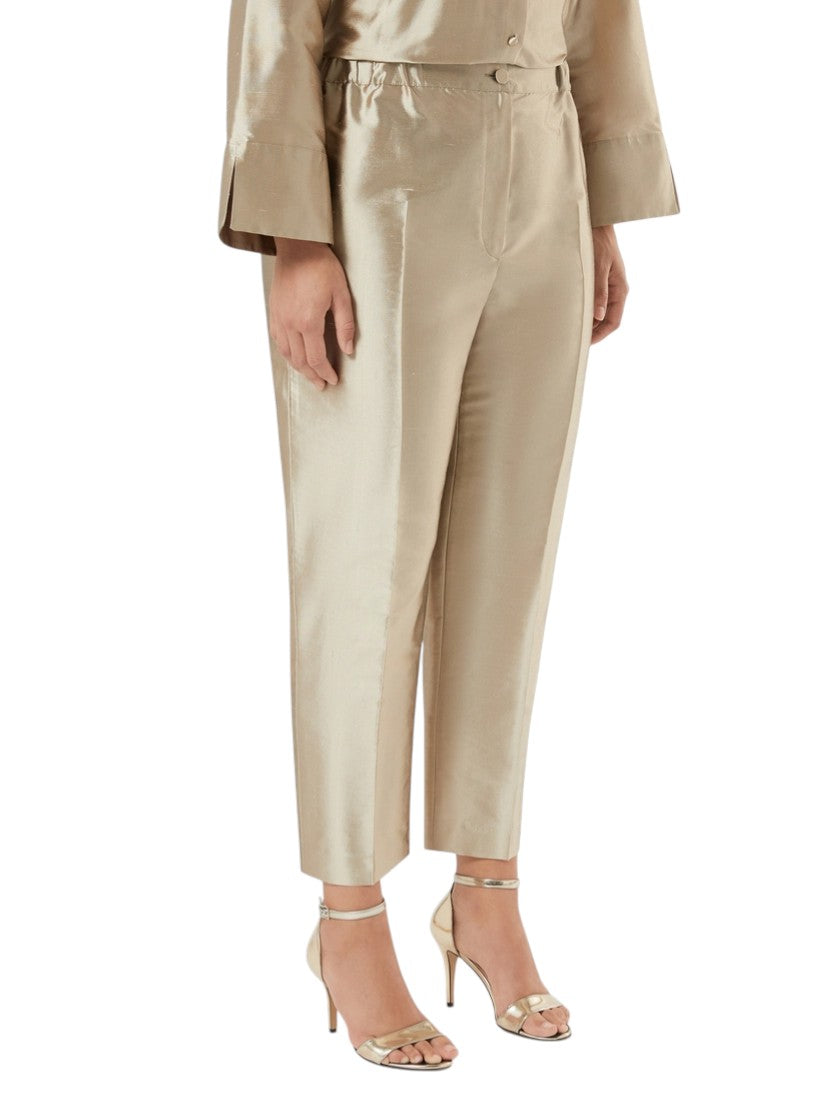 Marina Rinaldi Silk shantung trousers