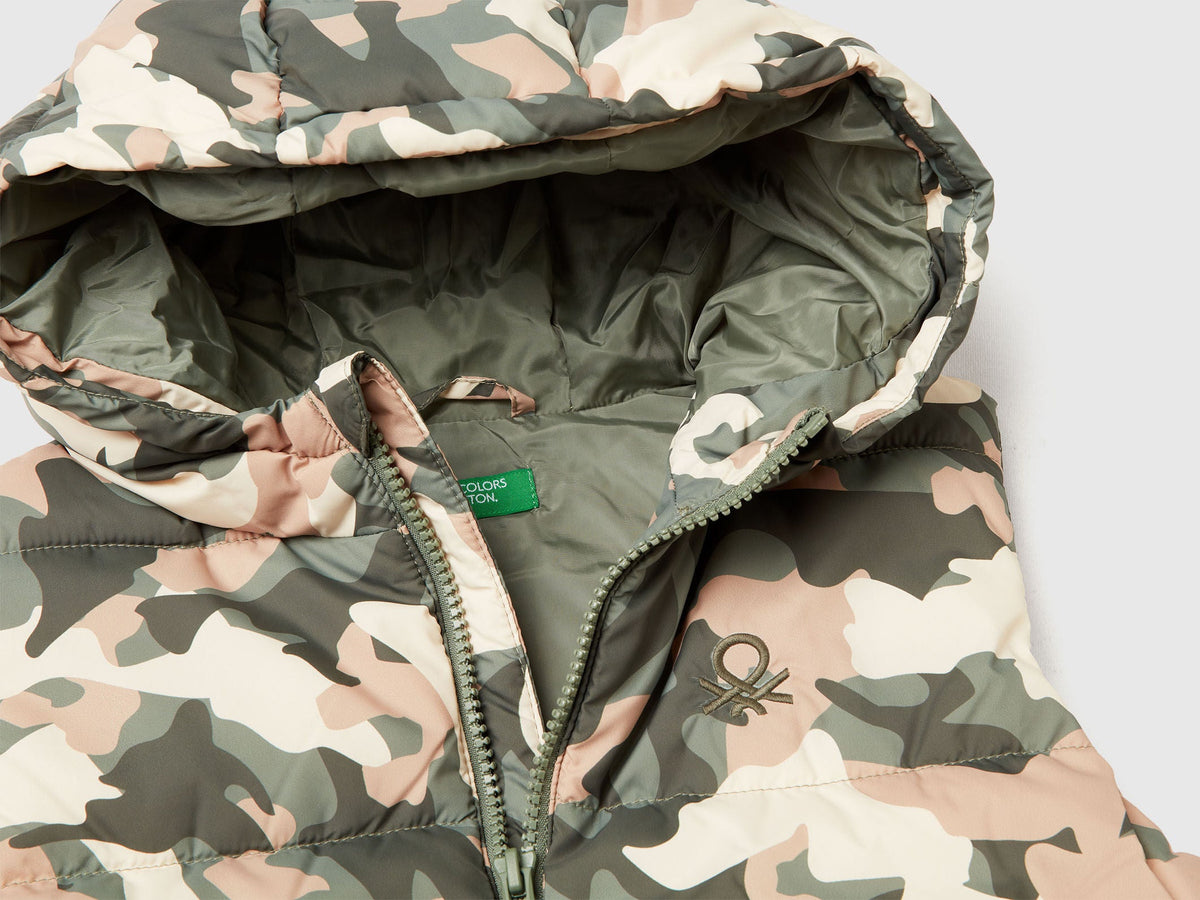 Benetton Padded Camouflage Vest