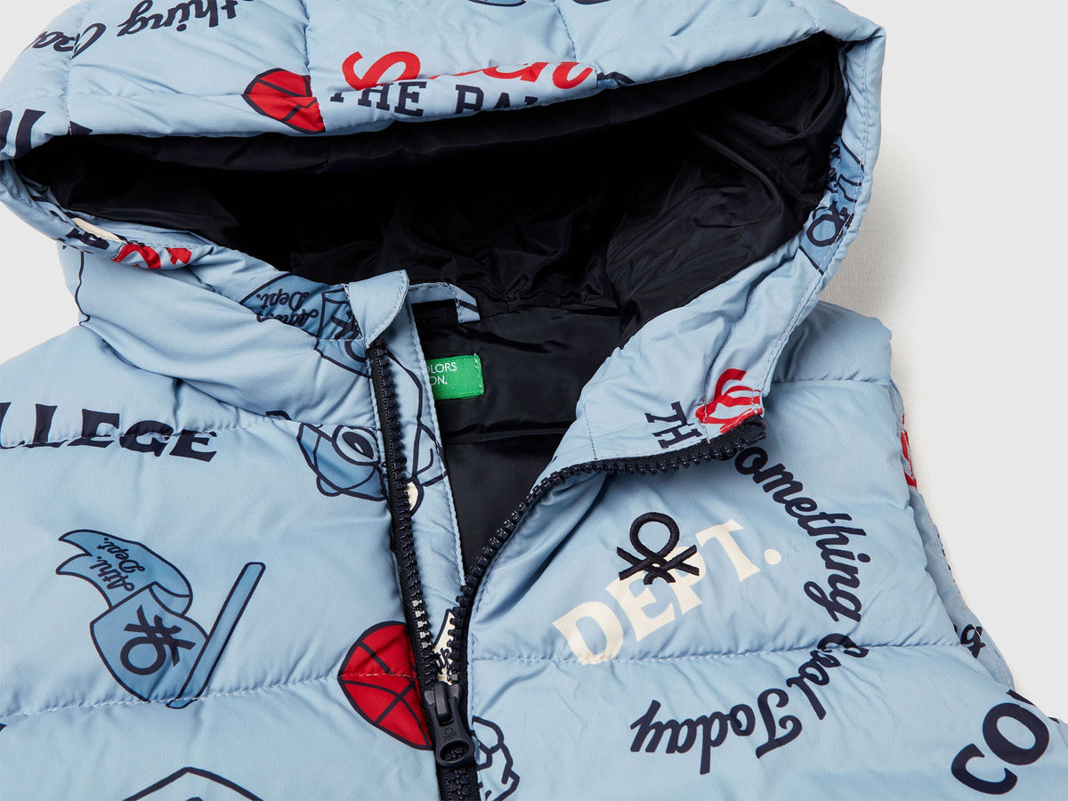 Benetton Printed Padded Vest