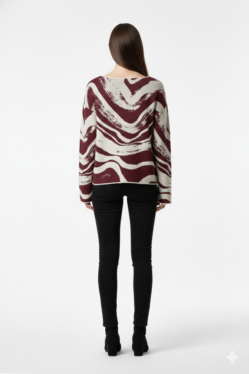 BSB Printed pullover with long sleeves