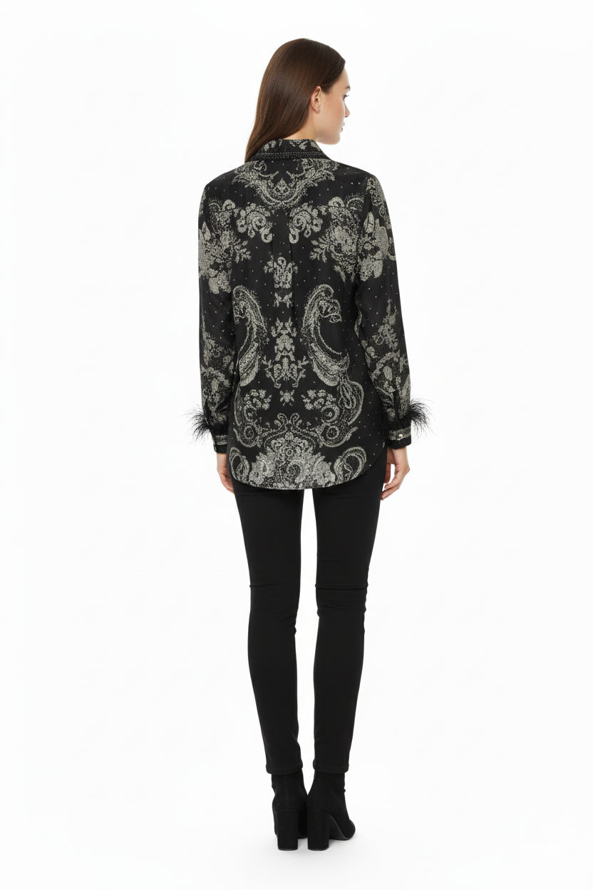 BSB Printed shirt with long sleeves