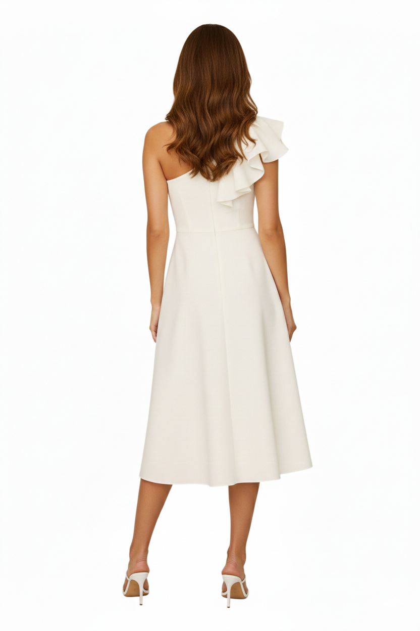 BSB Midi dress with one shoulder