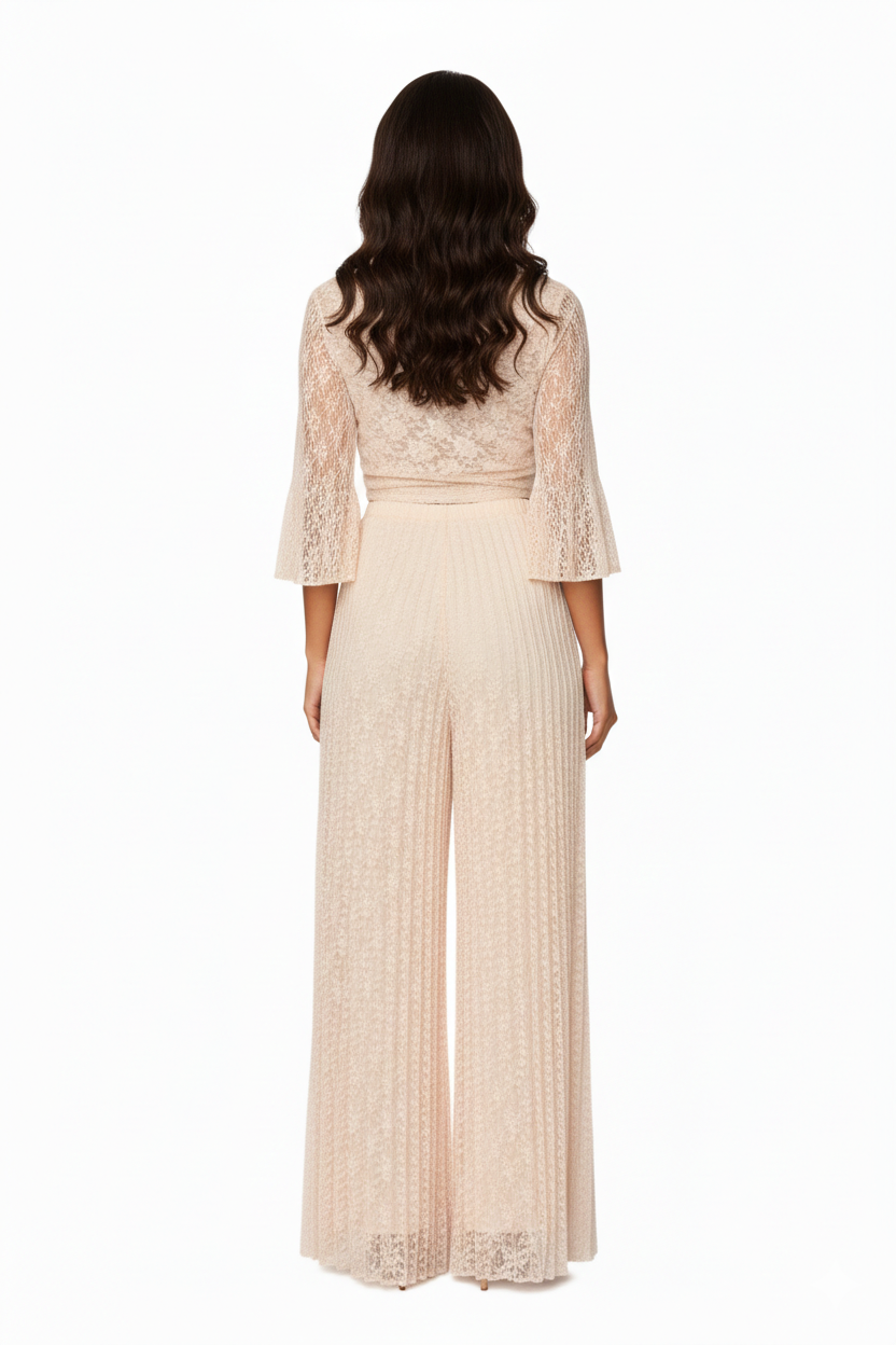 BSB Lace pleated trousers