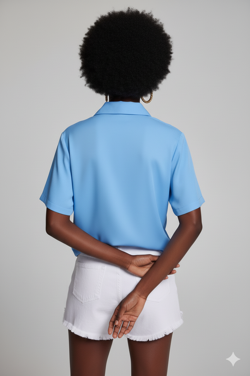 BSB Shortsleeve Blouse With Collar