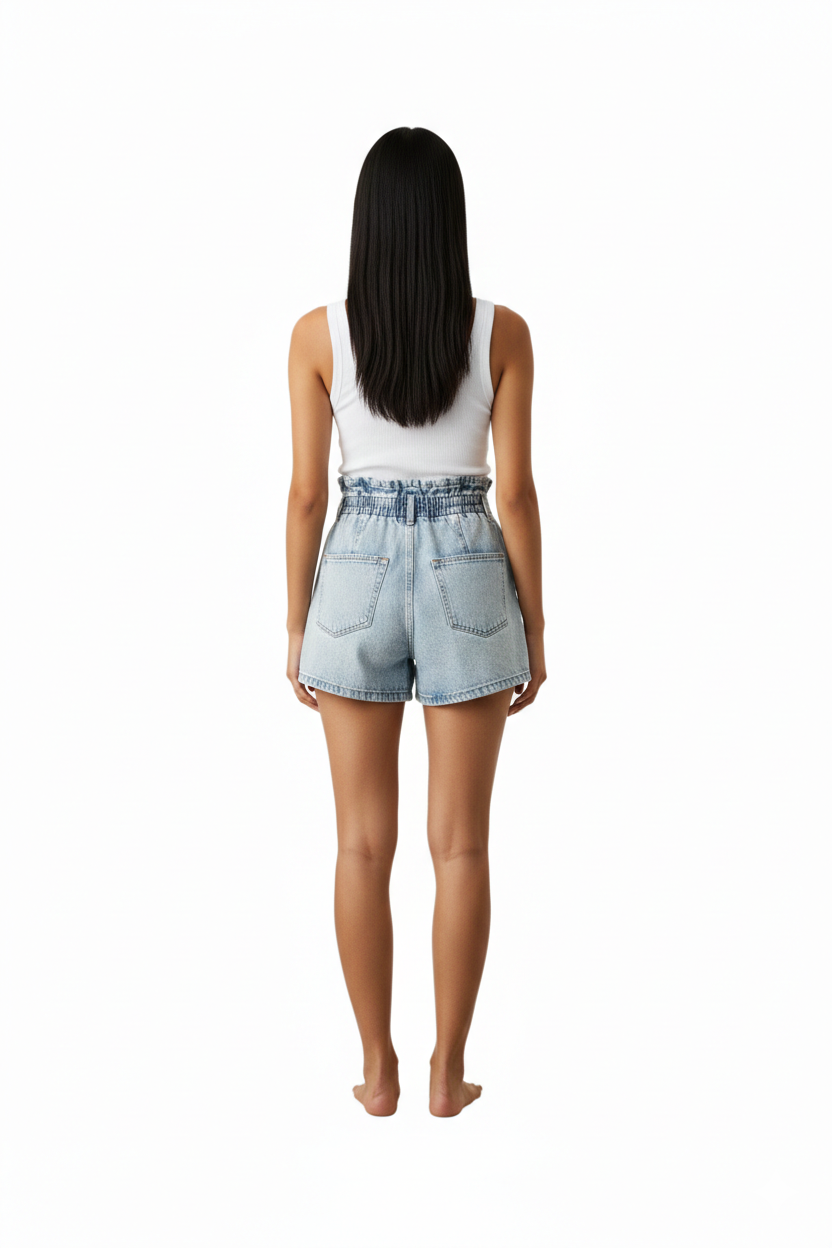 BSB Denim shorts with pearls
