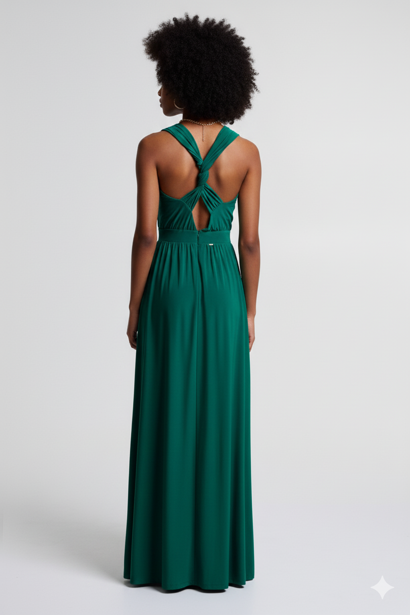 BSB Maxi Dress With Crossed Back