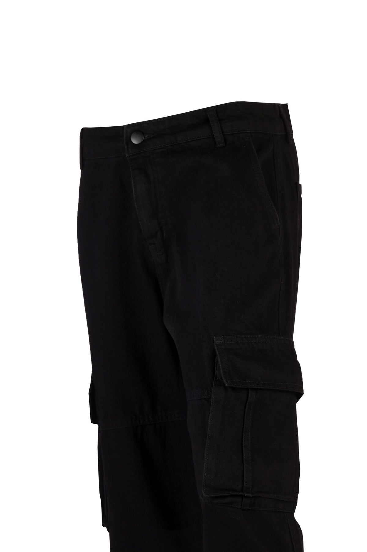 FOREVER 21 High-Waist Multi-Pocket Straight-Leg Utility Cargo Pants