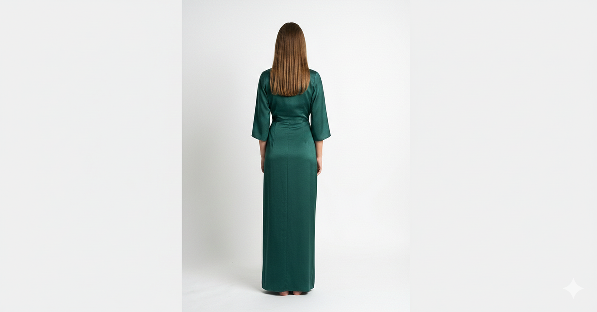BSB Maxi dress wrap with knot design