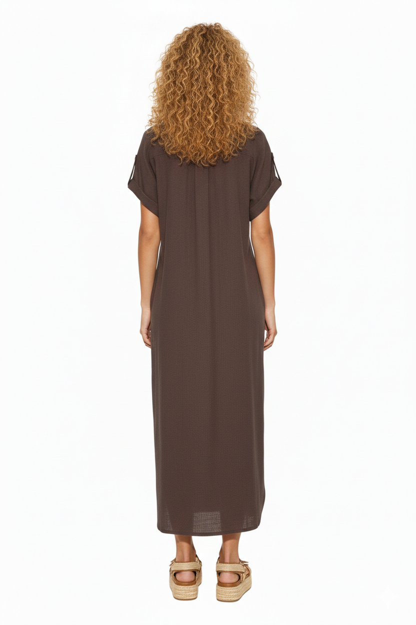 BSB Midi linen chemise dress