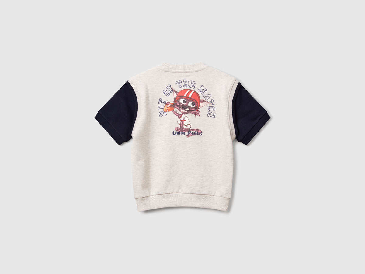 Benetton Short Sleeve Sweatshirt