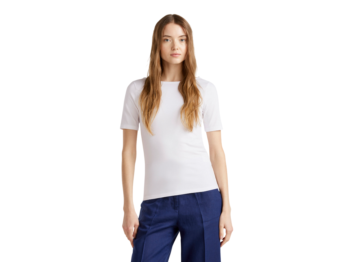 Benetton Slim Fit Reversible T-Shirt