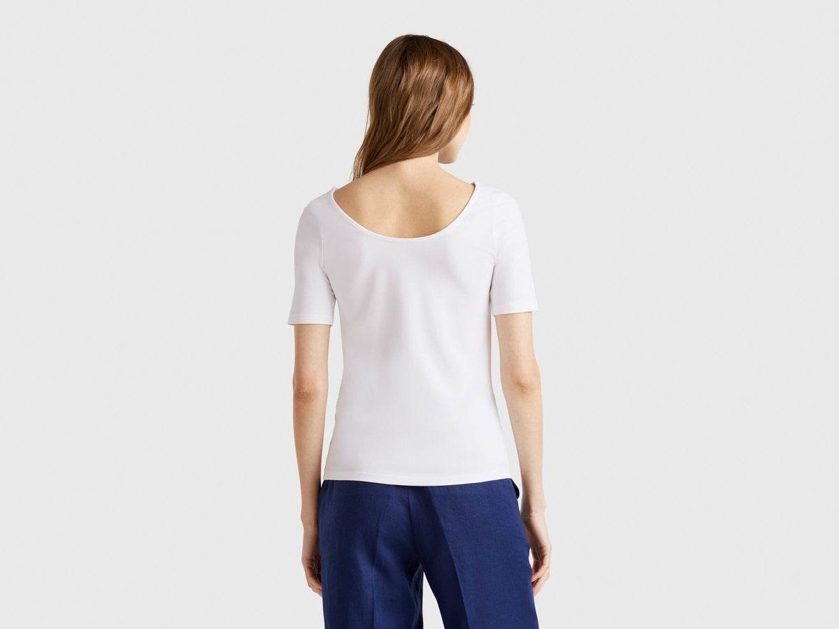 Benetton Slim Fit Reversible T-Shirt