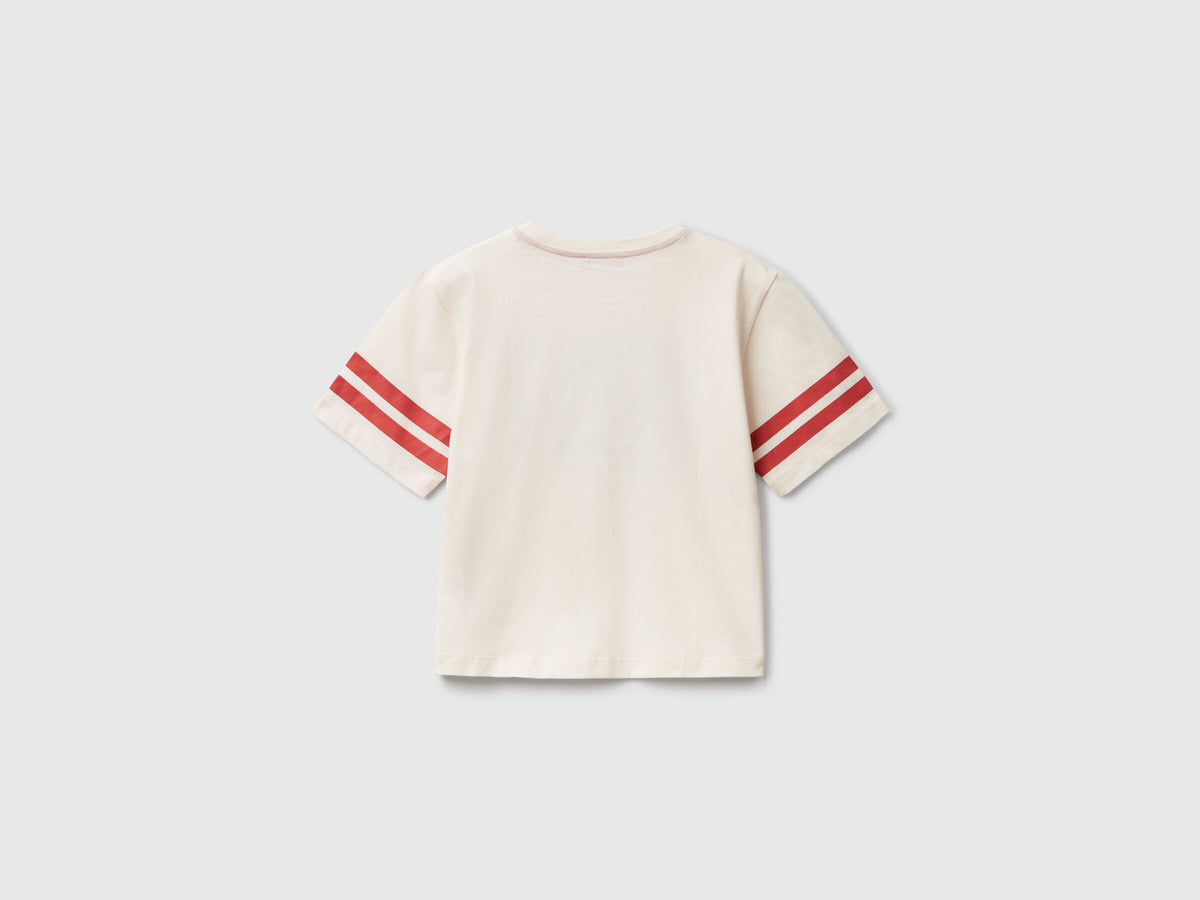 Benetton Oversized Fit T-Shirt With Photographic Print