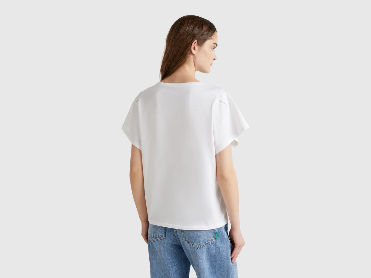 Benetton T-Shirt With Embroidery