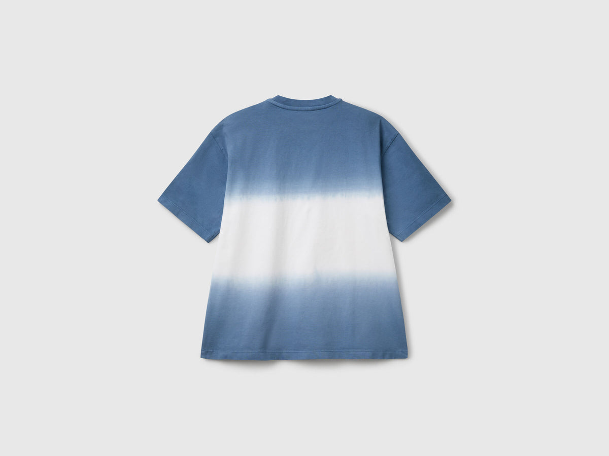 Benetton Oversized Fit Dip-Dye T-Shirt