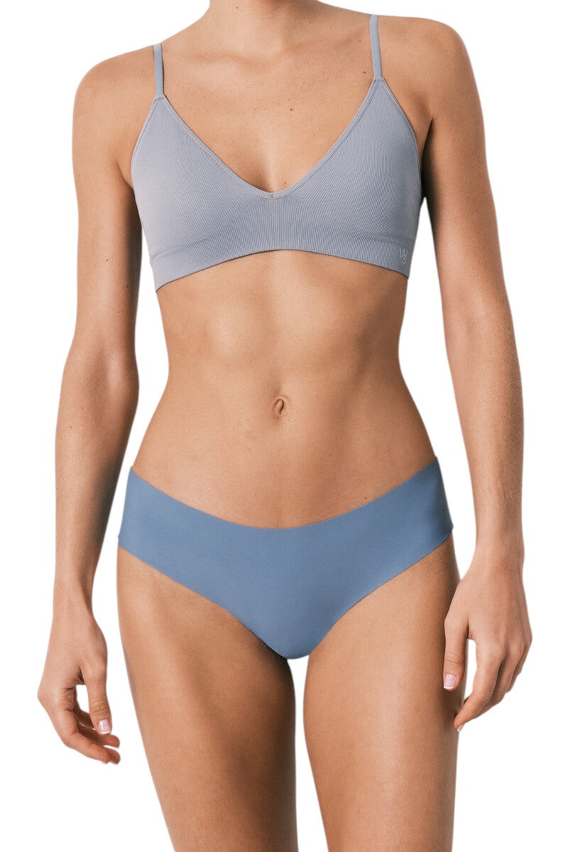 Women Secret Classic clean cut blue lace briefs