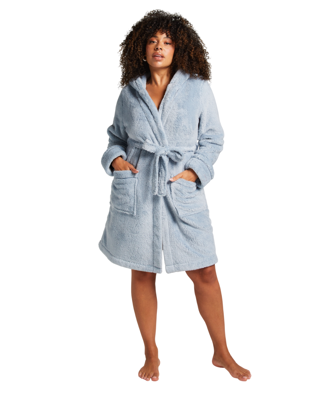 HUNKEMÖLLER Fleece Bathrobe Short