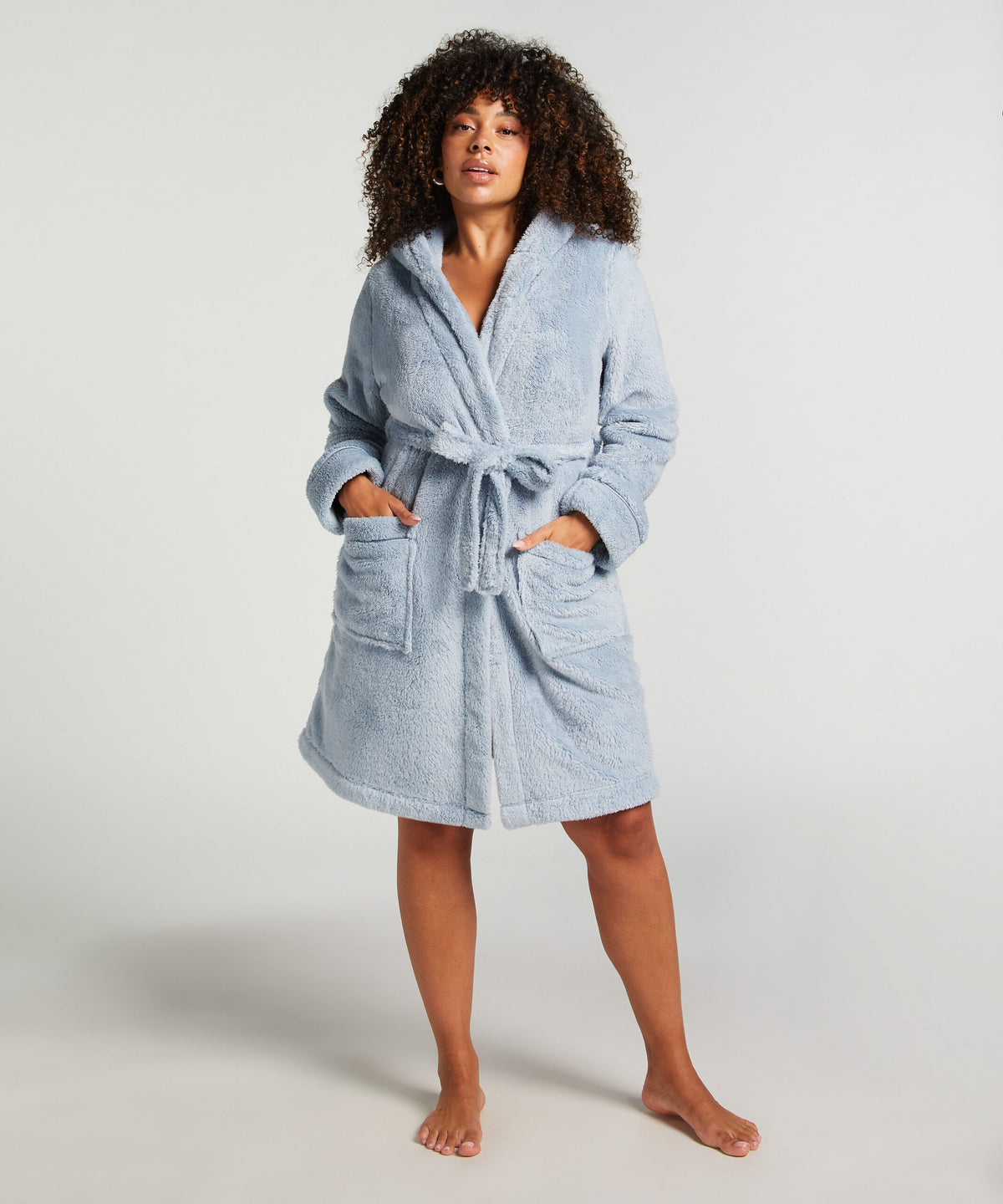 HUNKEMÖLLER Fleece Bathrobe Short