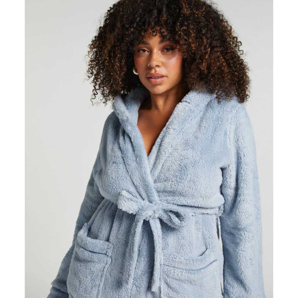 HUNKEMÖLLER Fleece Bathrobe Short