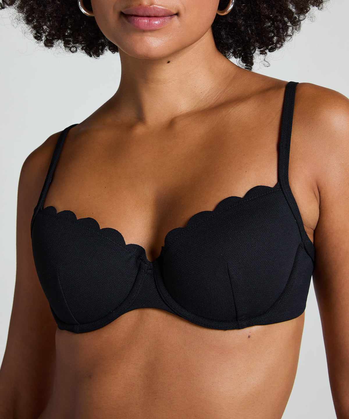 HUNKEMÖLLER Scallop Padded Underwired Bikini Top