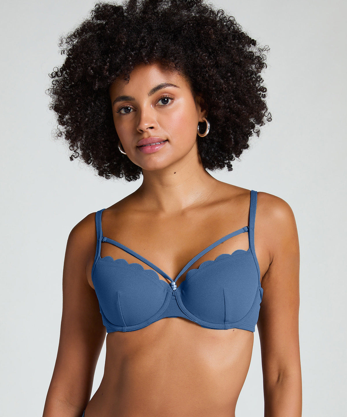 HUNKEMÖLLER Scallop Padded Bikini Top